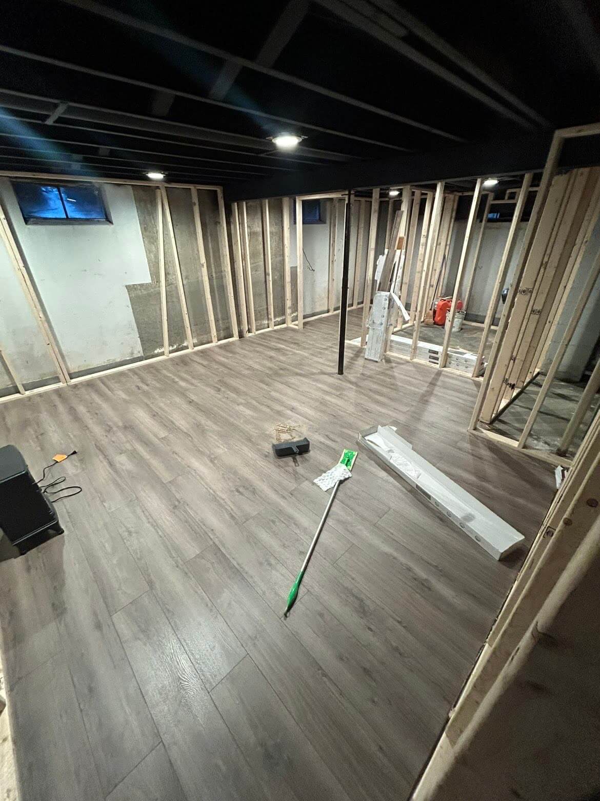 Basement Floor Complete