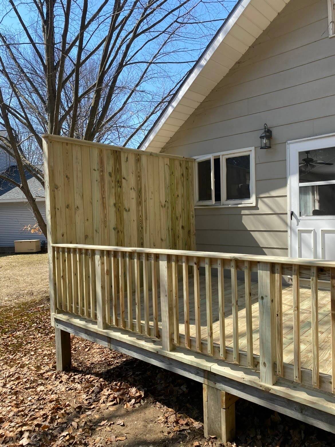 Custom Deck with Privacy Wall